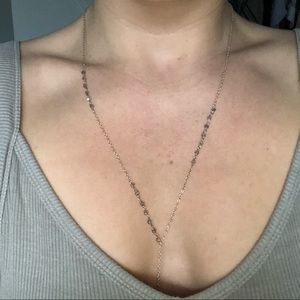 Sterling Silver and Natural Labradorite Necklace